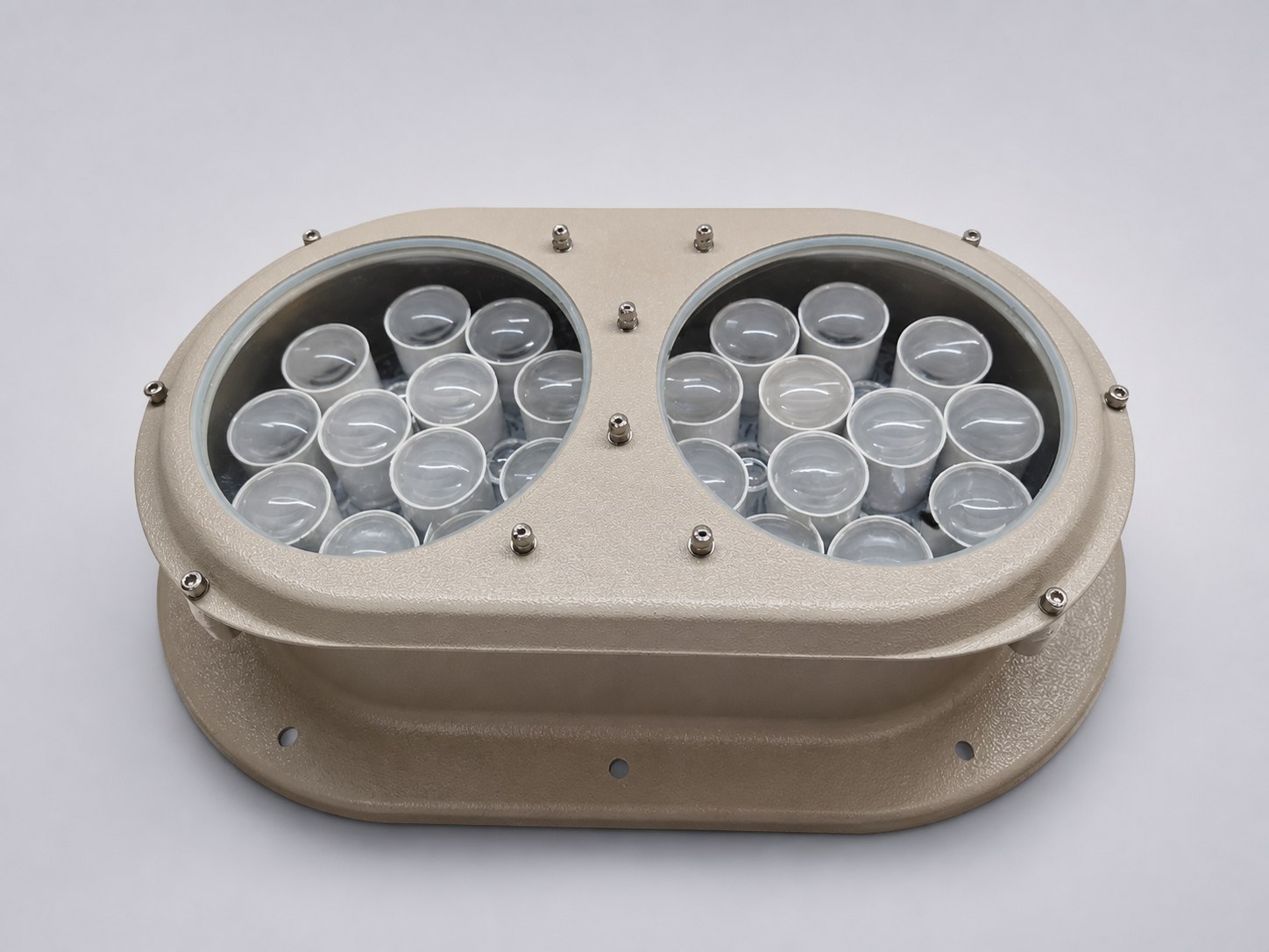 Twin Beam LED Headlight conventional variant with twin circular lens groups
